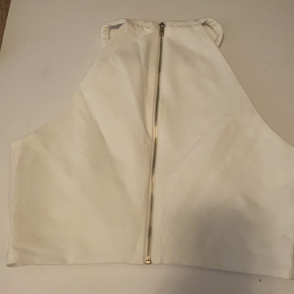 Kittenish white crop top size M - Picture 3 of 4